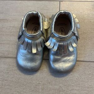 Old Soles metallic moccasins